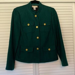 Chico’s Forest Green Jacket size 0